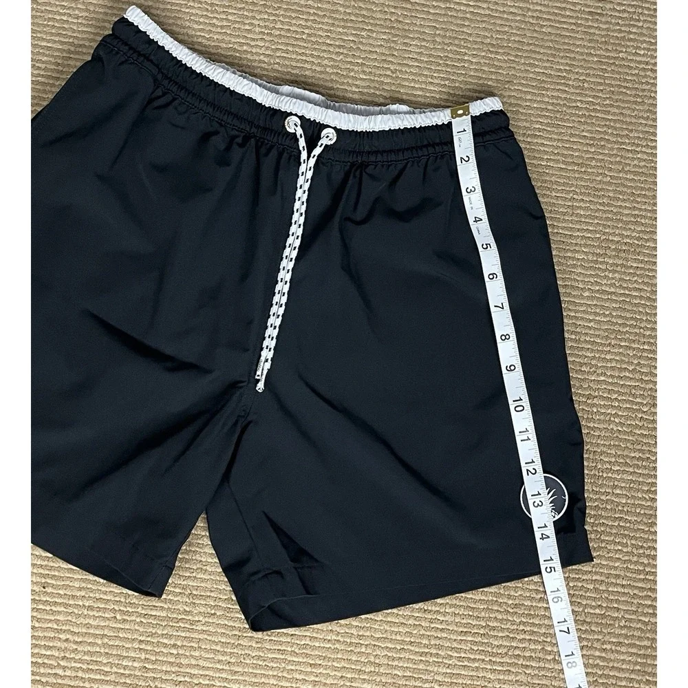 Chubbies Black Swim Trunks Board Shorts 5.5